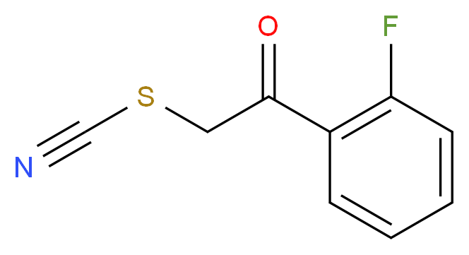 2-(2-Fluorophenyl)-2-oxoethyl thiocyanate_分子结构_CAS_)