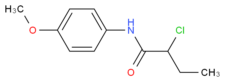 2-chloro-N-(4-methoxyphenyl)butanamide_分子结构_CAS_915922-30-4)