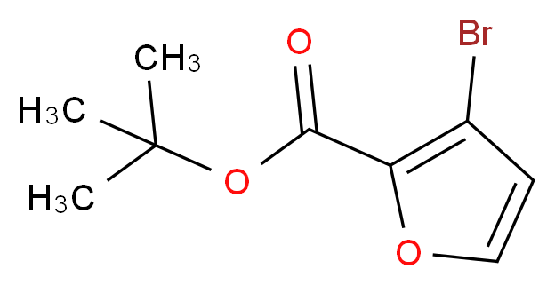 tert-butyl 3-bromo-2-furoate_分子结构_CAS_59862-90-7)