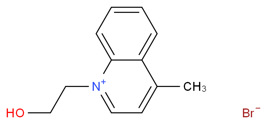 1-(2-hydroxyethyl)-4-methylquinolin-1-ium bromide_分子结构_CAS_26468-13-3