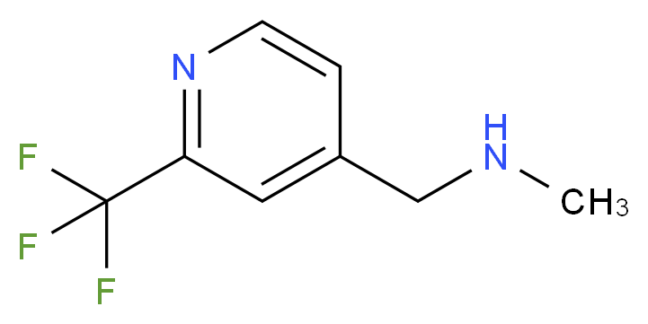 N-methyl-1-(2-(trifluoromethyl)pyridin-4-yl)methanamine_分子结构_CAS_165558-80-5)