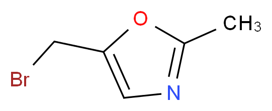 5-(Bromomethyl)-2-methyl-1,3-oxazole_分子结构_CAS_)