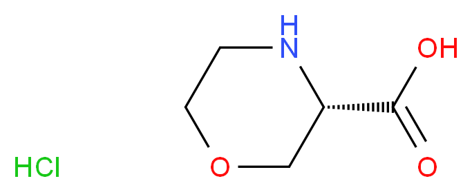 (S)-Morpholine-3-carboxylic acid hydrochloride_分子结构_CAS_1187929-04-9)