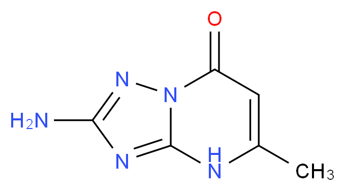 2-amino-5-methyl-4H,7H-[1,2,4]triazolo[1,5-a]pyrimidin-7-one_分子结构_CAS_72436-99-8