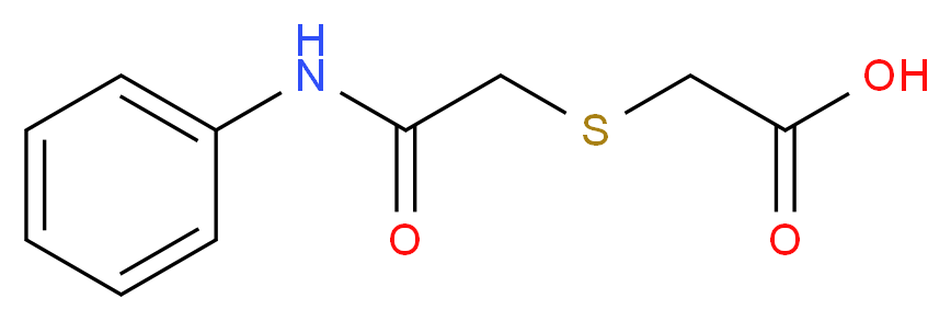 2-{[(phenylcarbamoyl)methyl]sulfanyl}acetic acid_分子结构_CAS_70648-87-2