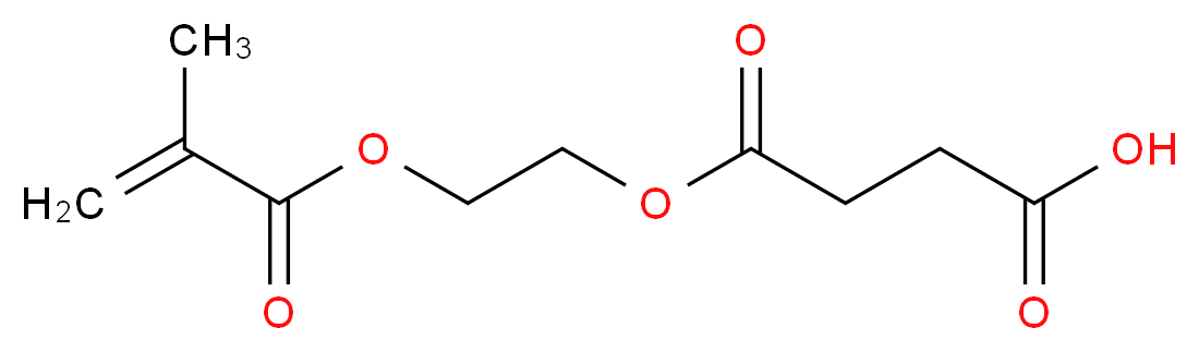 4-{2-[(2-methylprop-2-enoyl)oxy]ethoxy}-4-oxobutanoic acid_分子结构_CAS_20882-04-6