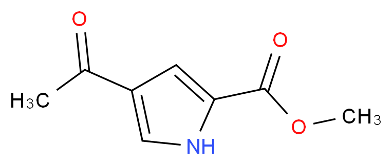 Methyl 4-acetyl-1H-pyrrole-2-carboxylate_分子结构_CAS_40611-82-3)