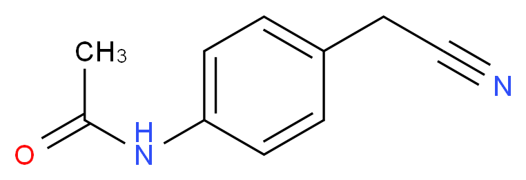 4-Acetamidophenylacetonitrile_分子结构_CAS_25025-06-3)