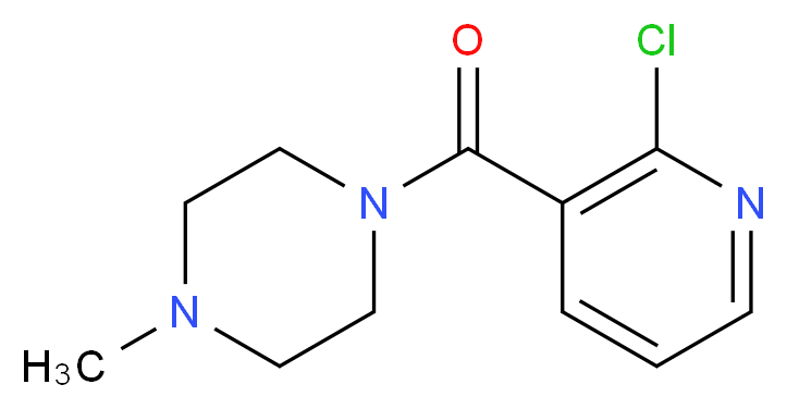 1-(2-chloropyridine-3-carbonyl)-4-methylpiperazine_分子结构_CAS_60597-69-5