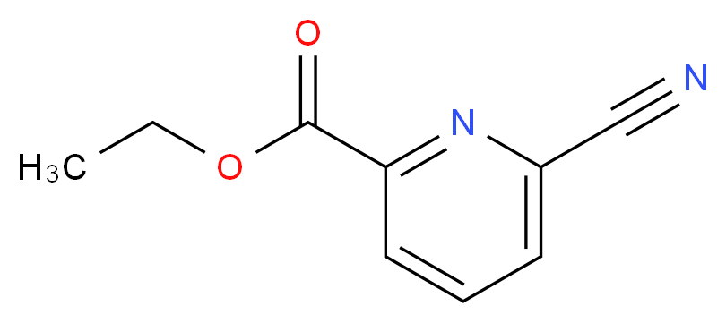 ethyl 6-cyanopyridine-2-carboxylate_分子结构_CAS_97483-79-9