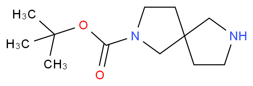 2,7-Diazaspiro[4.4]nonane-2-carboxylic acid tert-butyl ester_分子结构_CAS_236406-49-8)