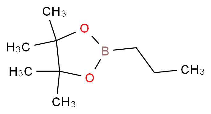4,4,5,5-tetramethyl-2-propyl-1,3,2-dioxaborolane_分子结构_CAS_67562-19-0