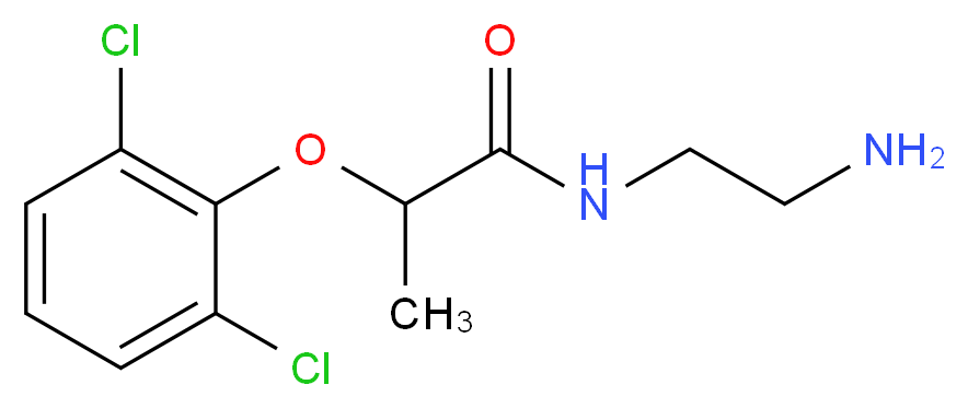 N-(2-Aminoethyl)-2-(2,6-dichlorophenoxy)propanamide_分子结构_CAS_344443-16-9)