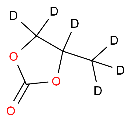 4-(<sup>2</sup>H<sub>3</sub>)methyl(<sup>2</sup>H<sub>3</sub>)-1,3-dioxolan-2-one_分子结构_CAS_202480-74-8