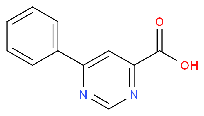 6-phenylpyrimidine-4-carboxylic acid_分子结构_CAS_28668-32-8