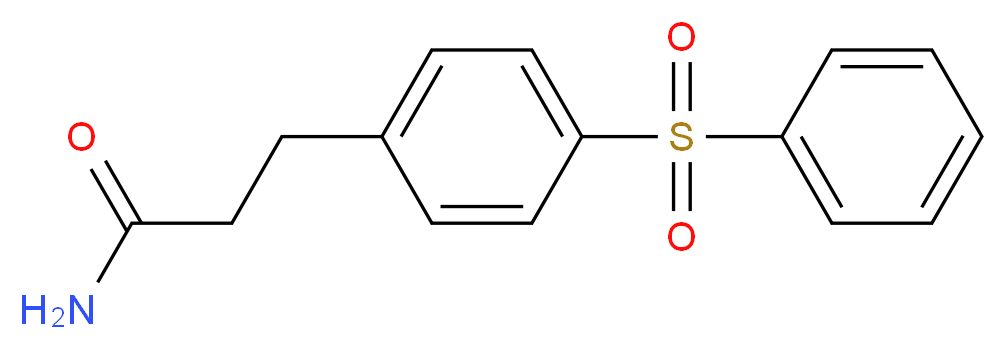 3-[4-(phenylsulfonyl)phenyl]propanamide_分子结构_CAS_)