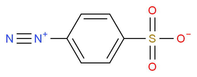 4-(diazyn-1-ium-1-yl)benzene-1-sulfonate_分子结构_CAS_305-80-6