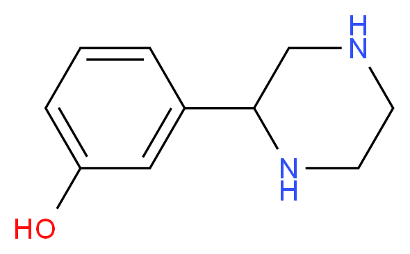 3-(2-哌嗪)苯酚_分子结构_CAS_773795-54-3)