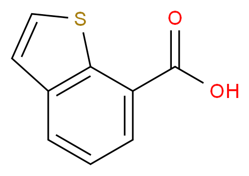 1-benzothiophene-7-carboxylic acid_分子结构_CAS_10134-98-2