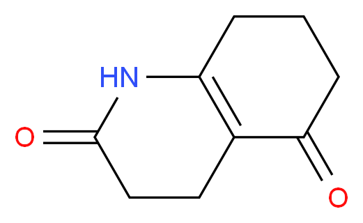 4,6,7,8-Tetrahydroquinoline-2,5(1H,3H)-dione_分子结构_CAS_5057-12-5)