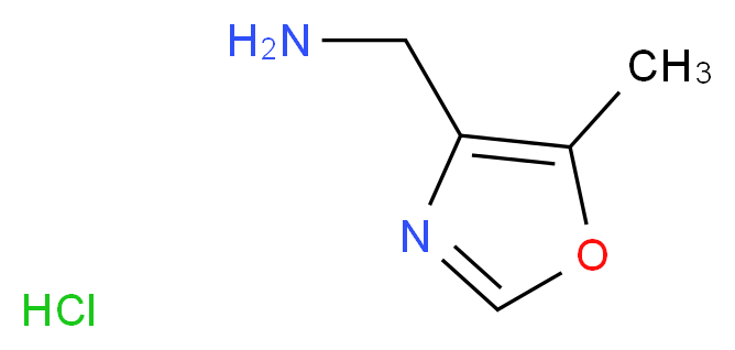 (5-methyloxazol-4-yl)methanamine hydrochloride_分子结构_CAS_1196151-54-8)