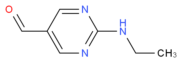 2-(ethylamino)pyrimidine-5-carbaldehyde_分子结构_CAS_137279-29-9)