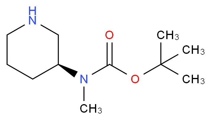 (S)-tert-Butyl methyl(piperidin-3-yl)carbamate_分子结构_CAS_309962-63-8)