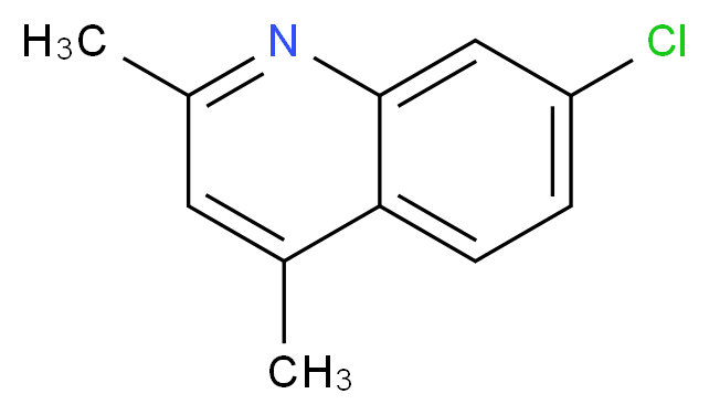 7-chloro-2,4-dimethylquinoline_分子结构_CAS_88499-96-1