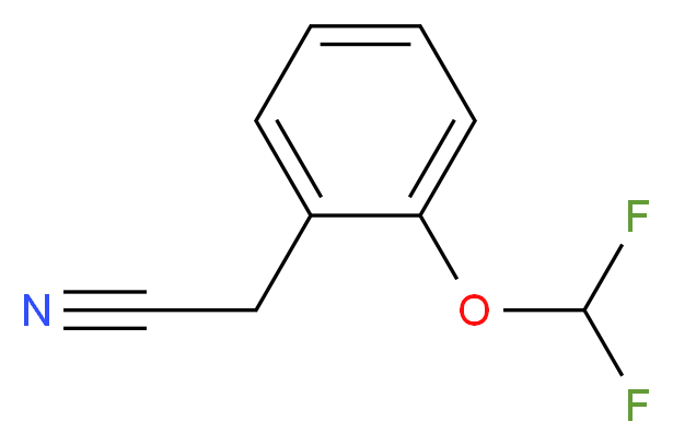 2-(Difluoromethoxy)phenylacetonitrile 98%_分子结构_CAS_41429-22-5)