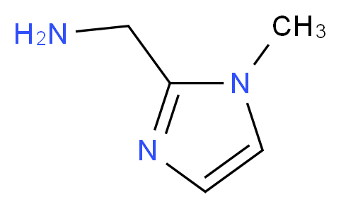 (1-methyl-1H-imidazol-2-yl)methanamine_分子结构_CAS_124312-73-8