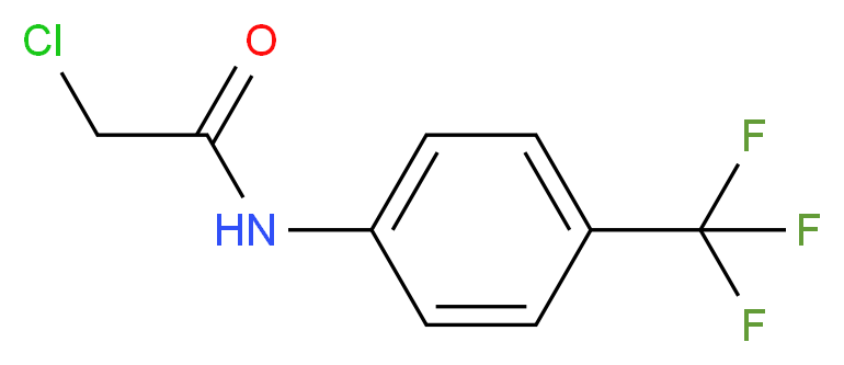 N-(Chloroacetyl)-4-(trifluoromethyl)aniline 97%_分子结构_CAS_2707-23-5)