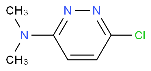 6-chloro-N,N-dimethyl-3-pyridazinamine_分子结构_CAS_7145-60-0)