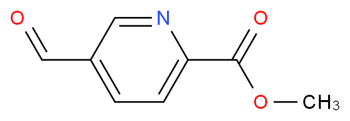 METHYL 5-FORMYLPICOLINATE_分子结构_CAS_55876-91-0)