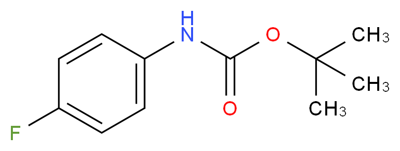 tert-butyl N-(4-fluorophenyl)carbamate_分子结构_CAS_60144-53-8