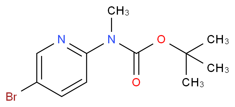 tert-butyl N-(5-bromopyridin-2-yl)-N-methylcarbamate_分子结构_CAS_227939-01-7