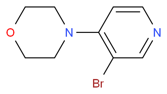 4-(3-bromopyridin-4-yl)morpholine_分子结构_CAS_200064-39-7