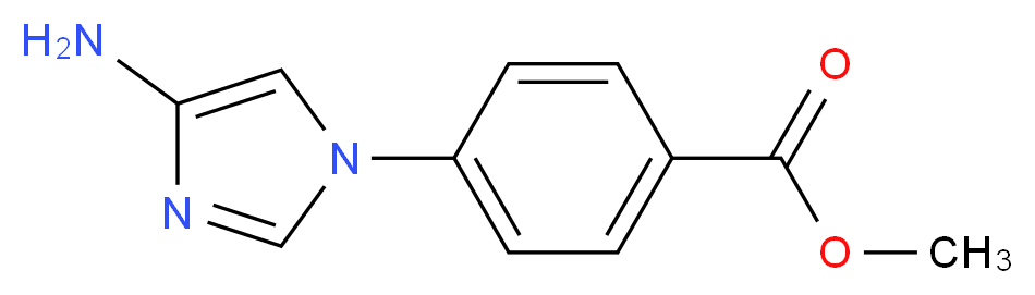 methyl 4-(4-amino-1H-imidazol-1-yl)benzoate_分子结构_CAS_865774-33-0)