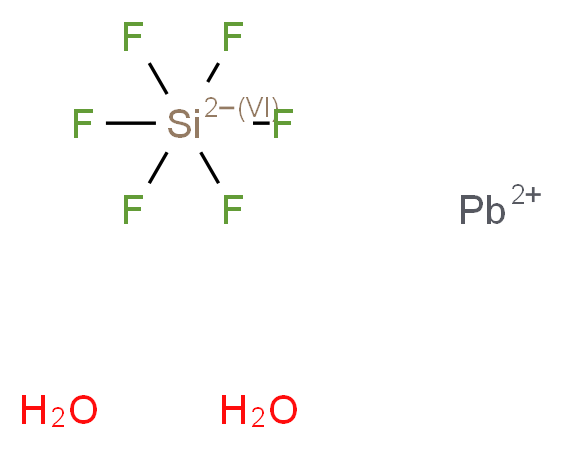 六氟硅酸铅(II)二水合物_分子结构_CAS_1310-03-8)