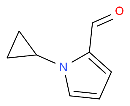 1-cyclopropyl-1H-pyrrole-2-carbaldehyde_分子结构_CAS_1039758-67-2