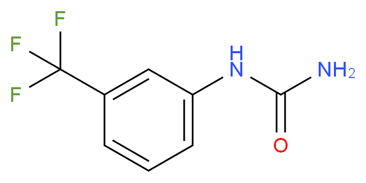 3-(Trifluoromethyl)phenylurea 98%_分子结构_CAS_13114-87-9)