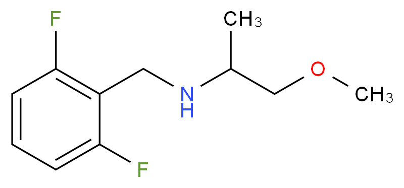 [(2,6-difluorophenyl)methyl](1-methoxypropan-2-yl)amine_分子结构_CAS_353777-75-0