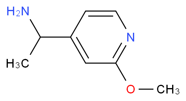 1-(2-methoxypyridin-4-yl)ethanamine_分子结构_CAS_1060807-28-4)