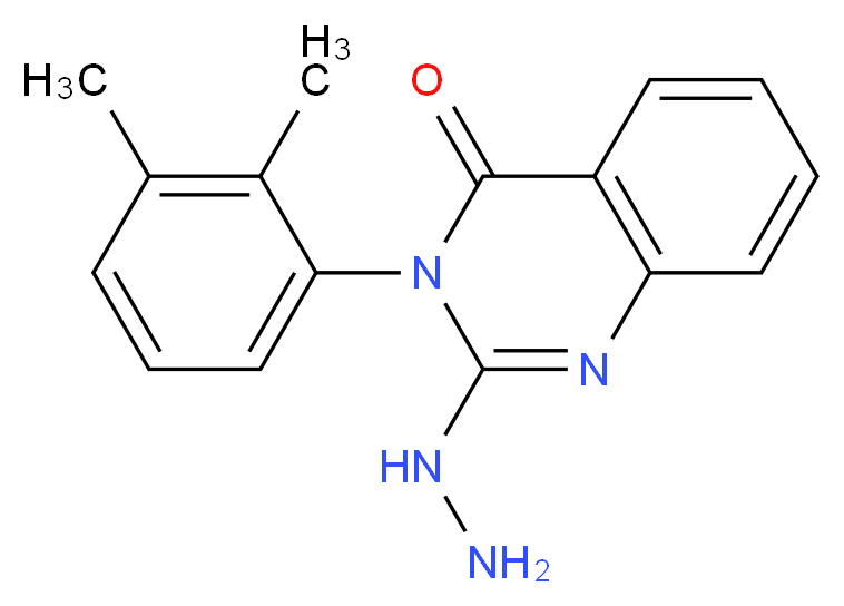 3-(2,3-dimethylphenyl)-2-hydrazinyl-3,4-dihydroquinazolin-4-one_分子结构_CAS_84772-16-7