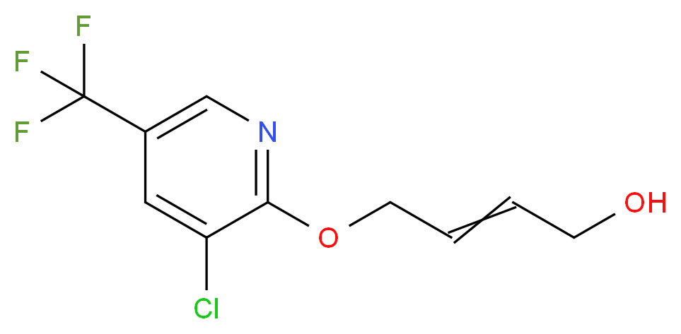 4-[3-Chloro-5-(trifluoromethyl)pyridin-2-yloxy]but-2-en-1-ol 97%_分子结构_CAS_)