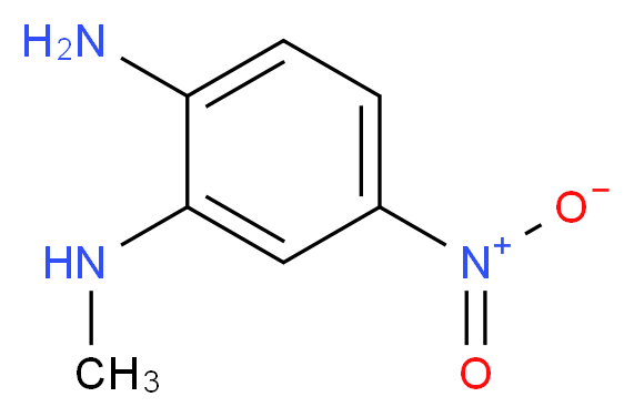 N2-Methyl-4-nitro-1,2-benzenediamine_分子结构_CAS_95576-84-4)