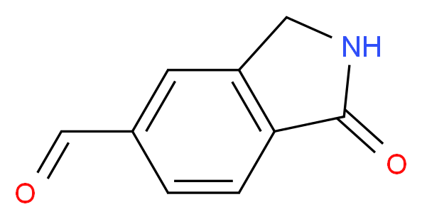 1-oxo-2,3-dihydro-1H-isoindole-5-carbaldehyde_分子结构_CAS_926307-99-5