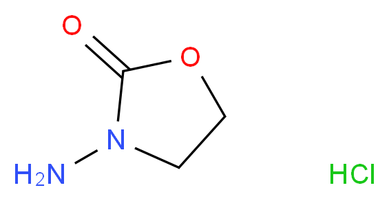 3-Amino-2-oxazolidone hydrochloride>95%_分子结构_CAS_)