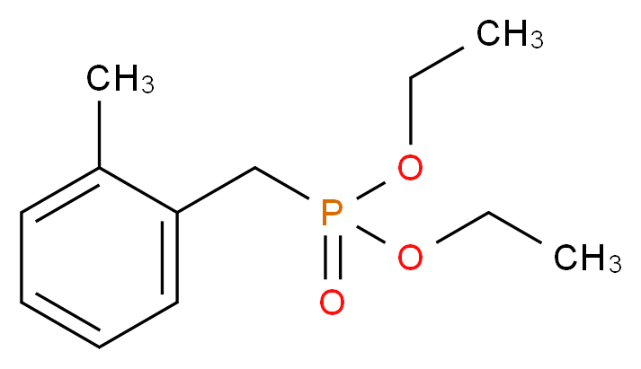 Diethyl(2-methylbenzyl)phosphonate_分子结构_CAS_62778-16-9)