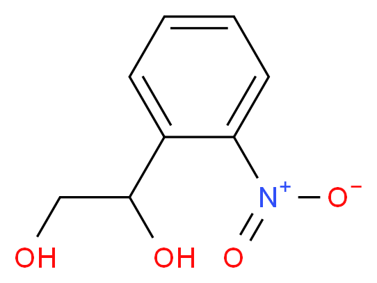 1-(2-nitrophenyl)ethane-1,2-diol_分子结构_CAS_51673-59-7