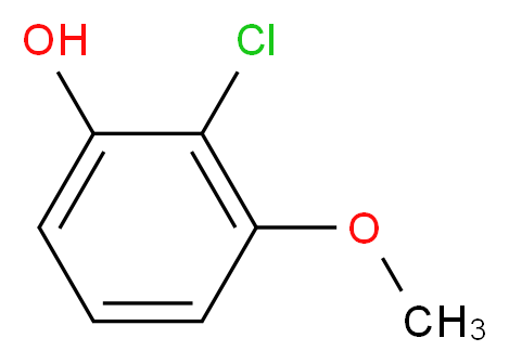 2-chloro-3-methoxyphenol_分子结构_CAS_72232-49-6